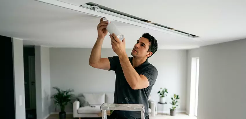 Recessed Track Lighting Installation in Alabaster